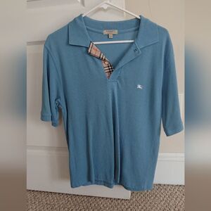Burberry London baby blue Polo size S